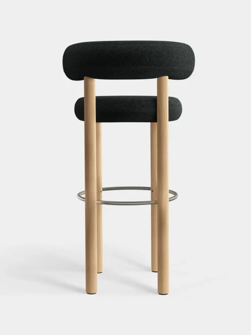 Fat Natural Wood 75cm Bar Stool