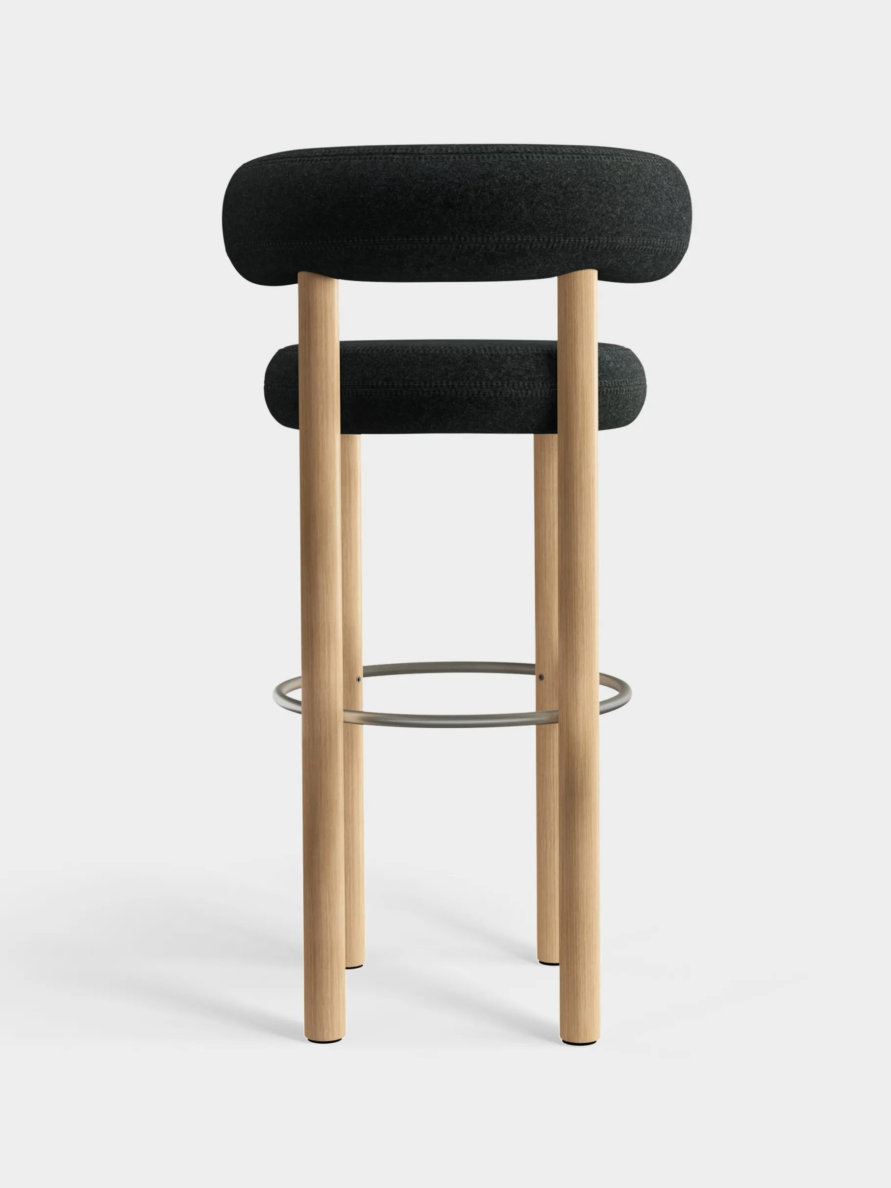 Fat Natural Wood 75cm Bar Stool