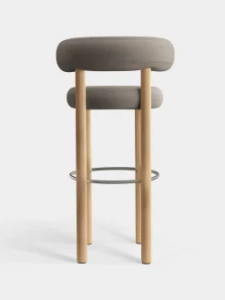 Fat Natural Wood 75cm Bar Stool