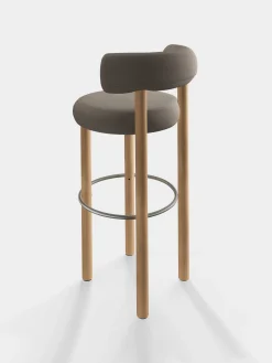 Fat Natural Wood 75cm Bar Stool