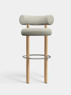 Fat Natural Wood 75cm Bar Stool