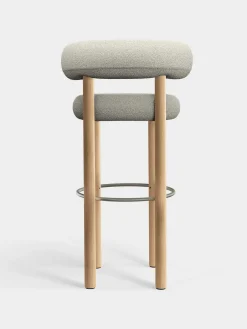 Fat Natural Wood 75cm Bar Stool