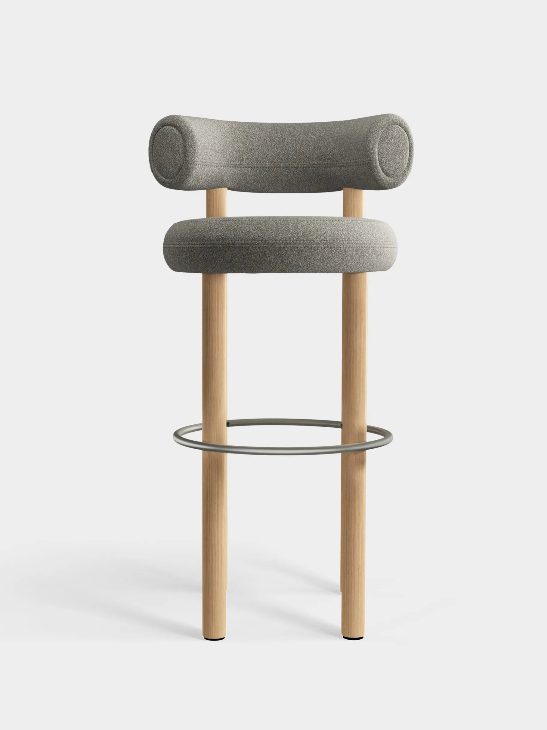 Fat Natural Wood 75cm Bar Stool