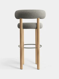 Fat Natural Wood 75cm Bar Stool