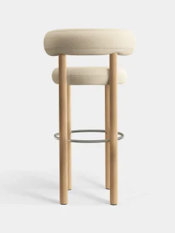 Fat Natural Wood 75cm Bar Stool