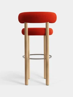 Fat Natural Wood 75cm Bar Stool