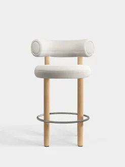 Fat Natural Wood 65cm Counter Stool