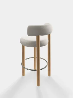 Fat Natural Wood 65cm Counter Stool