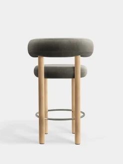 Fat Natural Wood 65cm Counter Stool