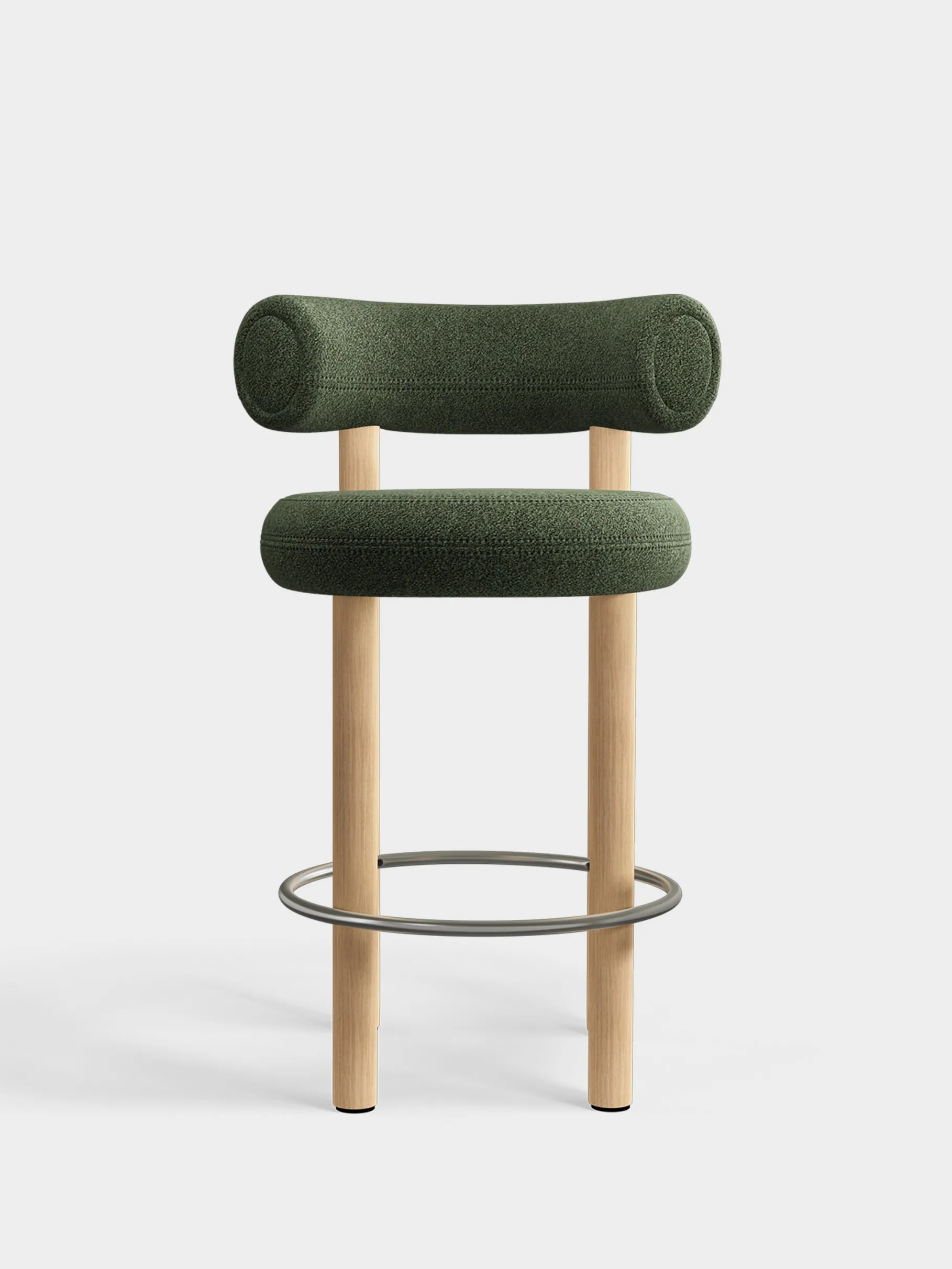 Fat Natural Wood 65cm Counter Stool