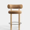 Fat Natural Wood 65cm Counter Stool