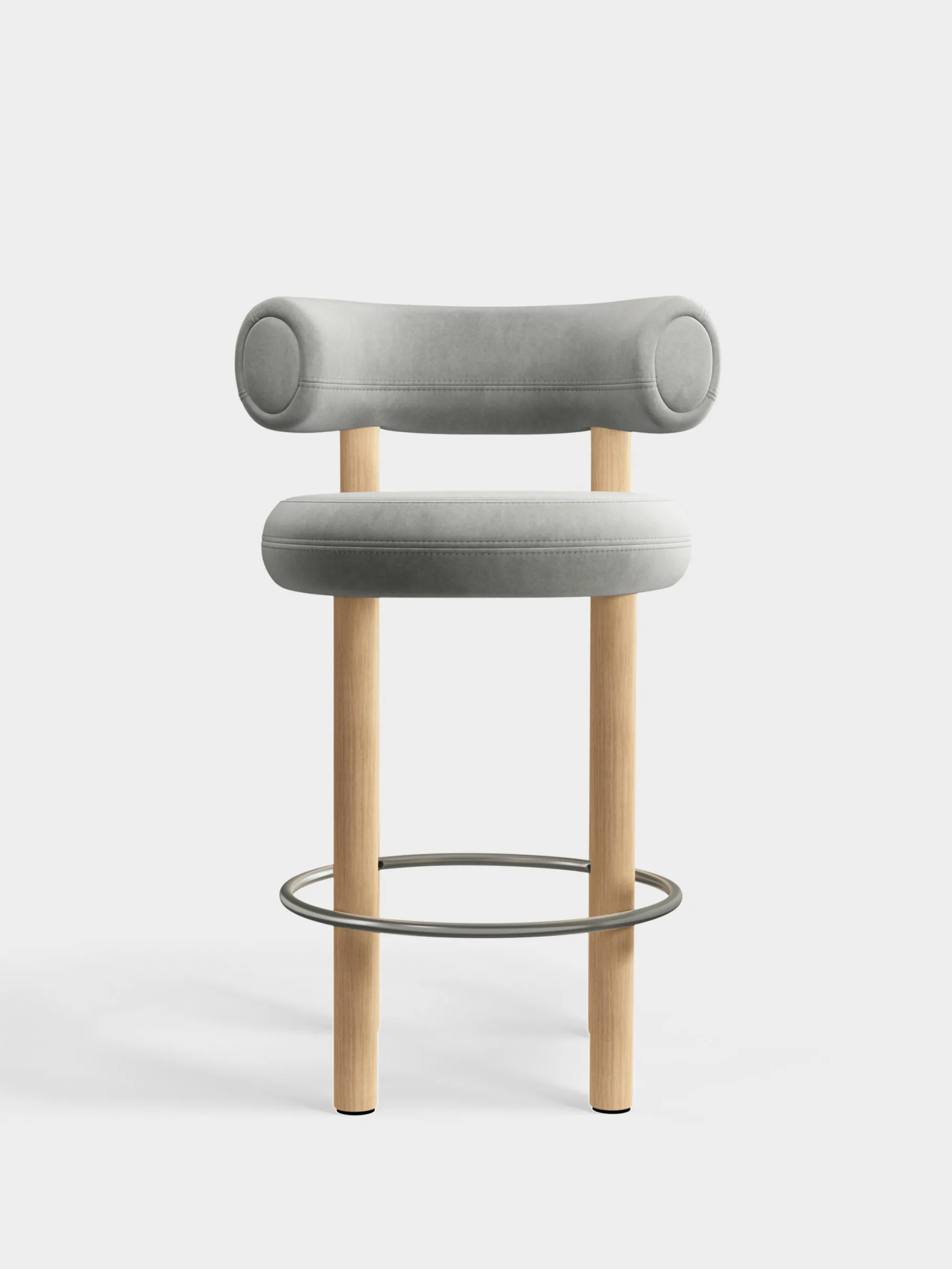 Fat Natural Wood 65cm Counter Stool