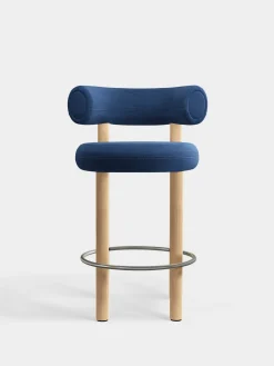 Fat Natural Wood 65cm Counter Stool