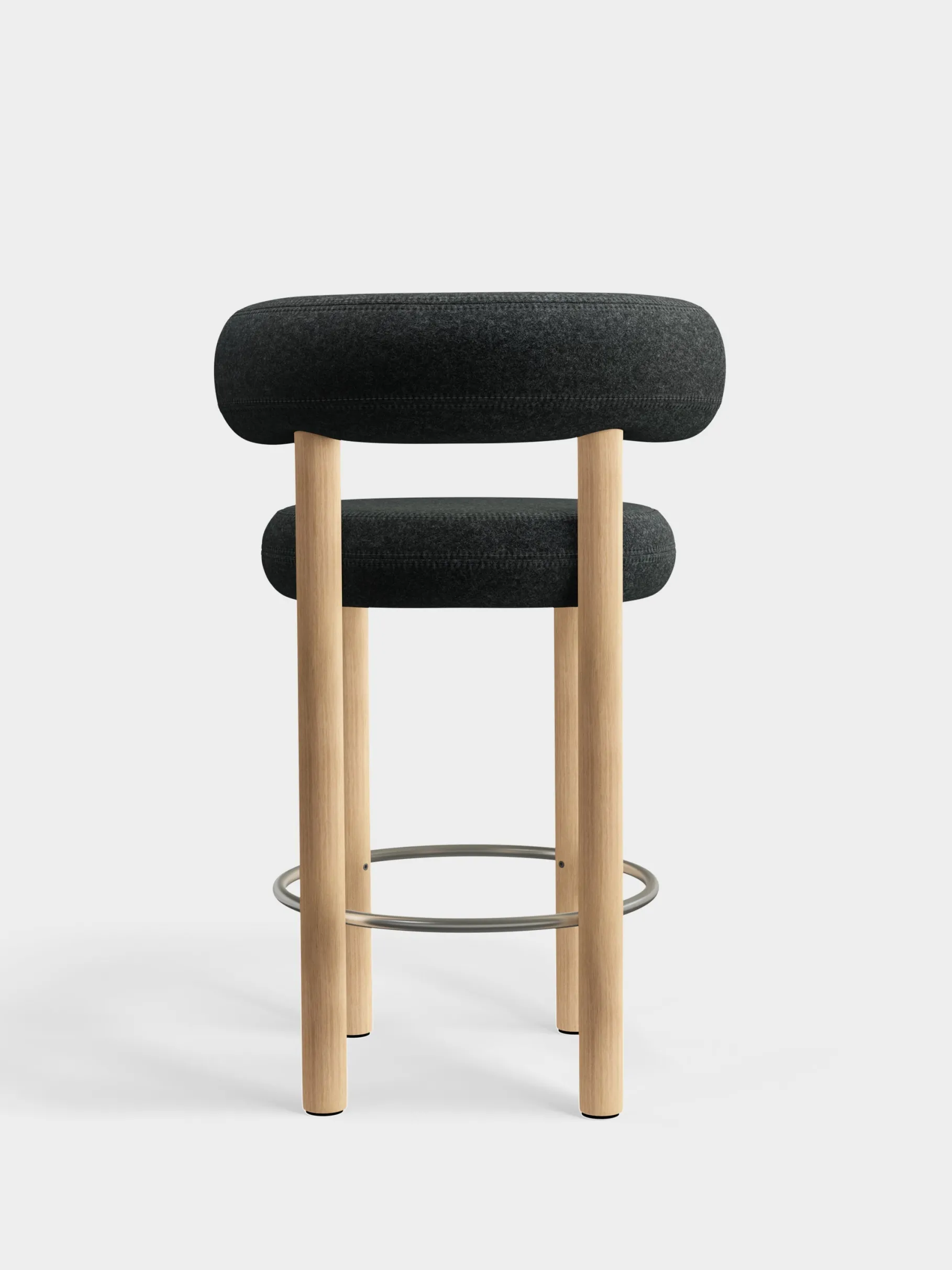 Fat Natural Wood 65cm Counter Stool