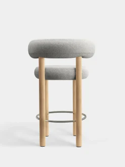 Fat Natural Wood 65cm Counter Stool