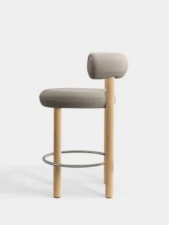 Fat Natural Wood 65cm Counter Stool