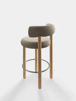 Fat Natural Wood 65cm Counter Stool