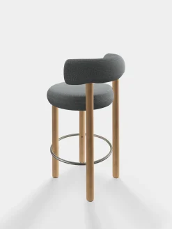 Fat Natural Wood 65cm Counter Stool