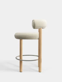 Fat Natural Wood 65cm Counter Stool