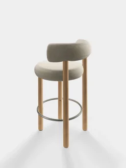 Fat Natural Wood 65cm Counter Stool