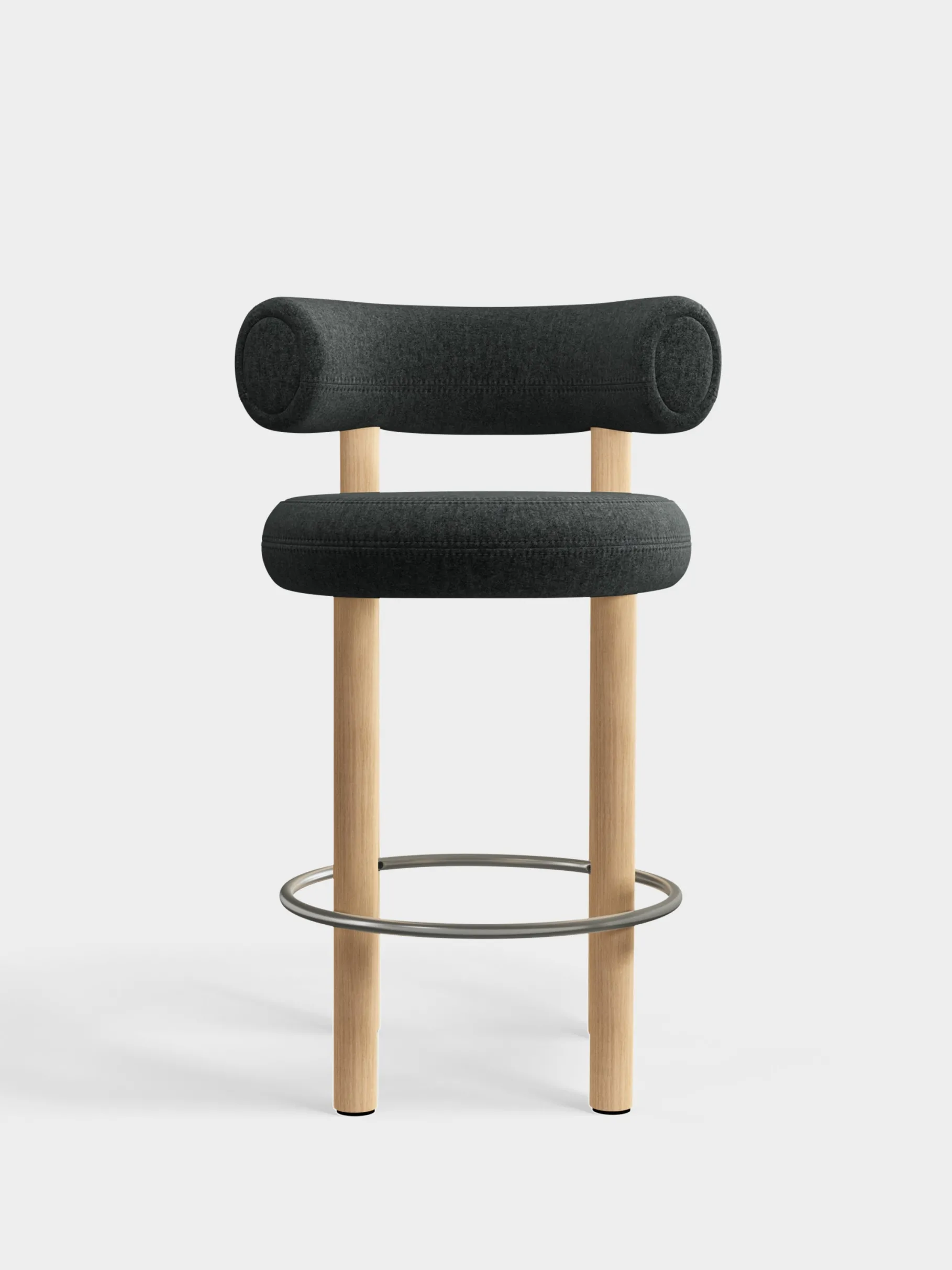 Fat Natural Wood 65cm Counter Stool