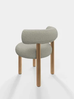 Fat Natural Wood Dining Chair