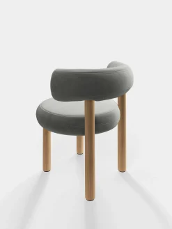 Fat Natural Wood Dining Chair