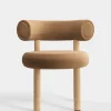 Fat Natural Wood Dining Chair