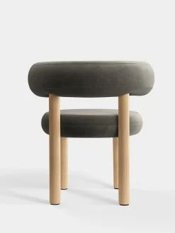 Fat Natural Wood Dining Chair