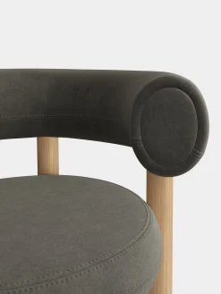 Fat Natural Wood Dining Chair