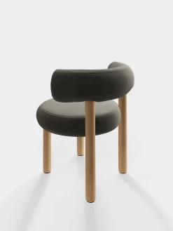 Fat Natural Wood Dining Chair