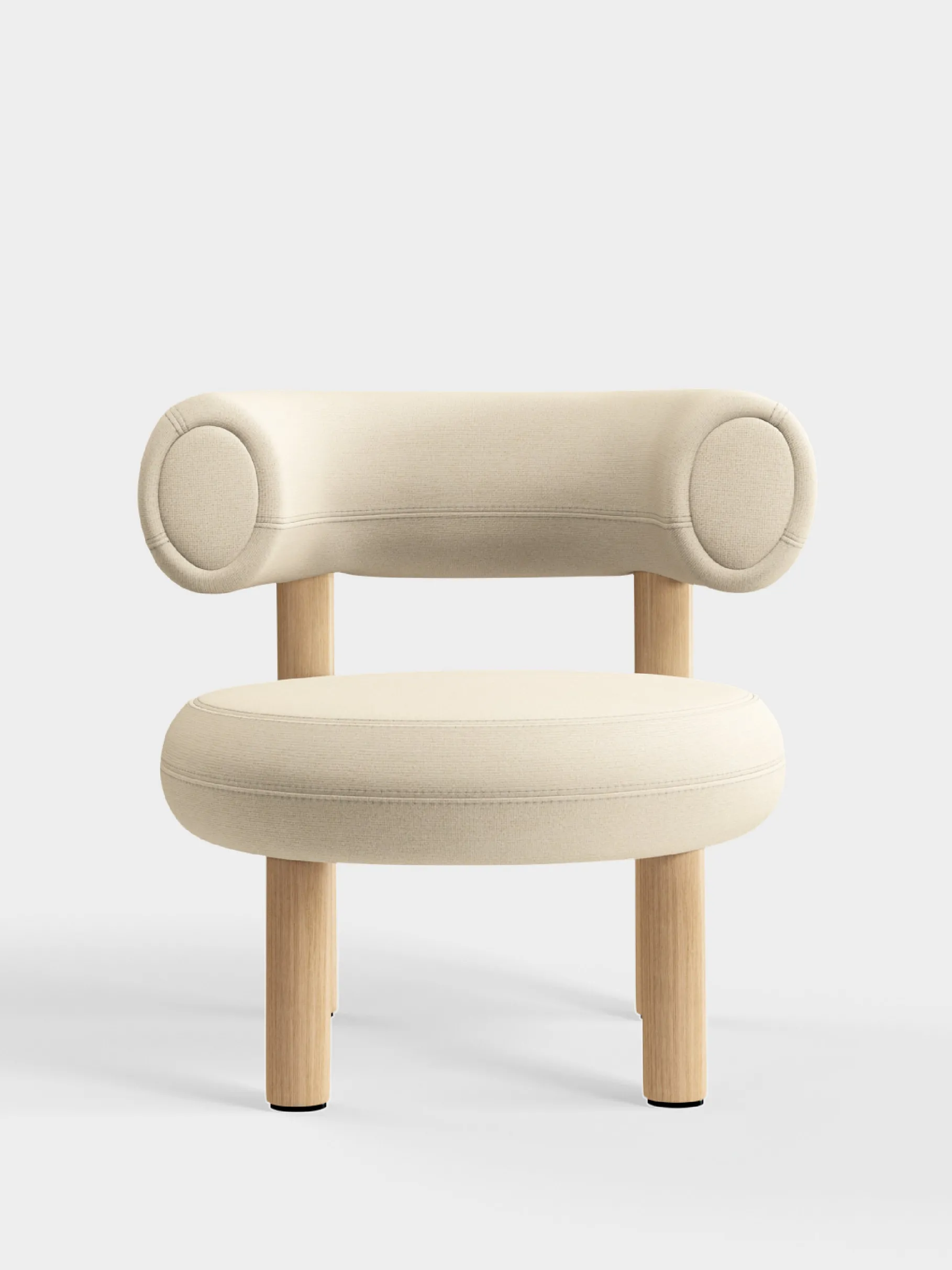Fat Natural Wood Lounge Chair