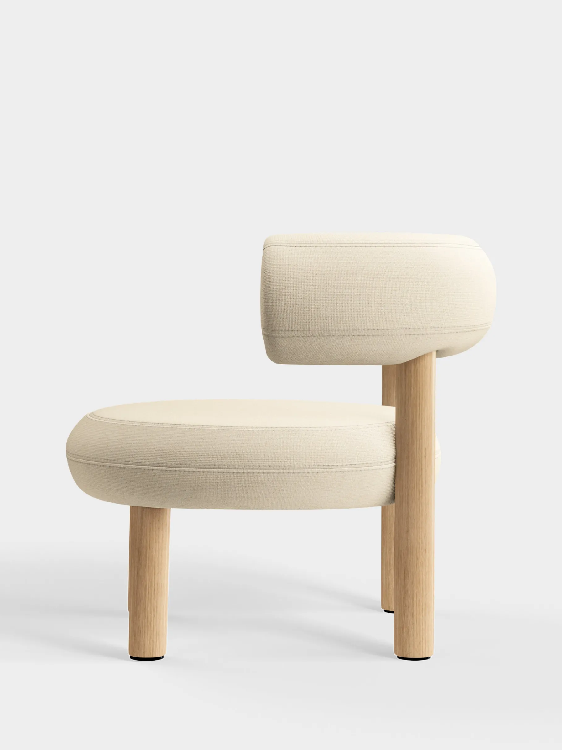 Fat Natural Wood Lounge Chair