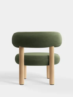 Fat Natural Wood Lounge Chair