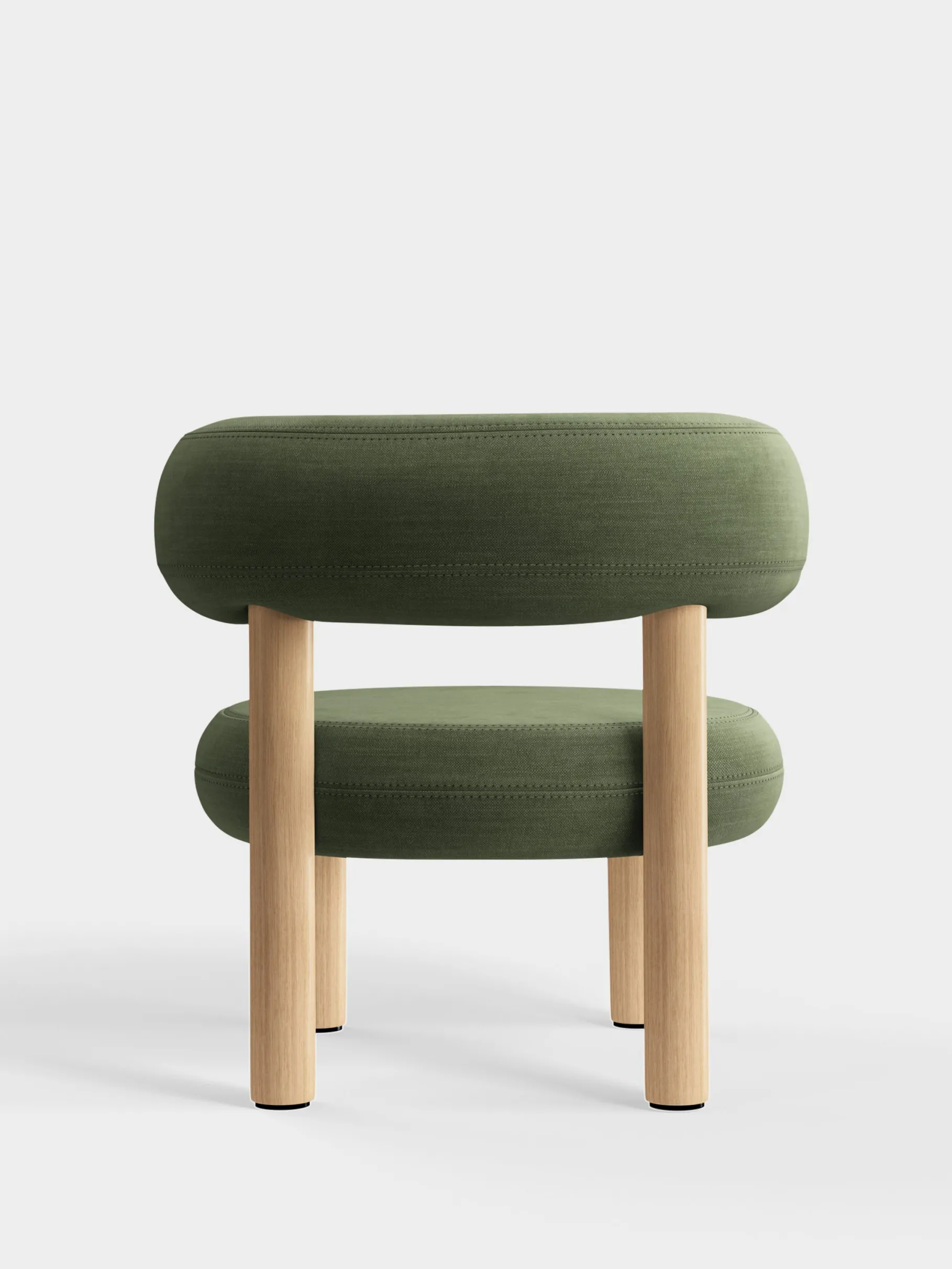 Fat Natural Wood Lounge Chair