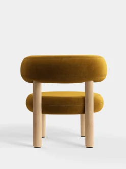 Fat Natural Wood Lounge Chair