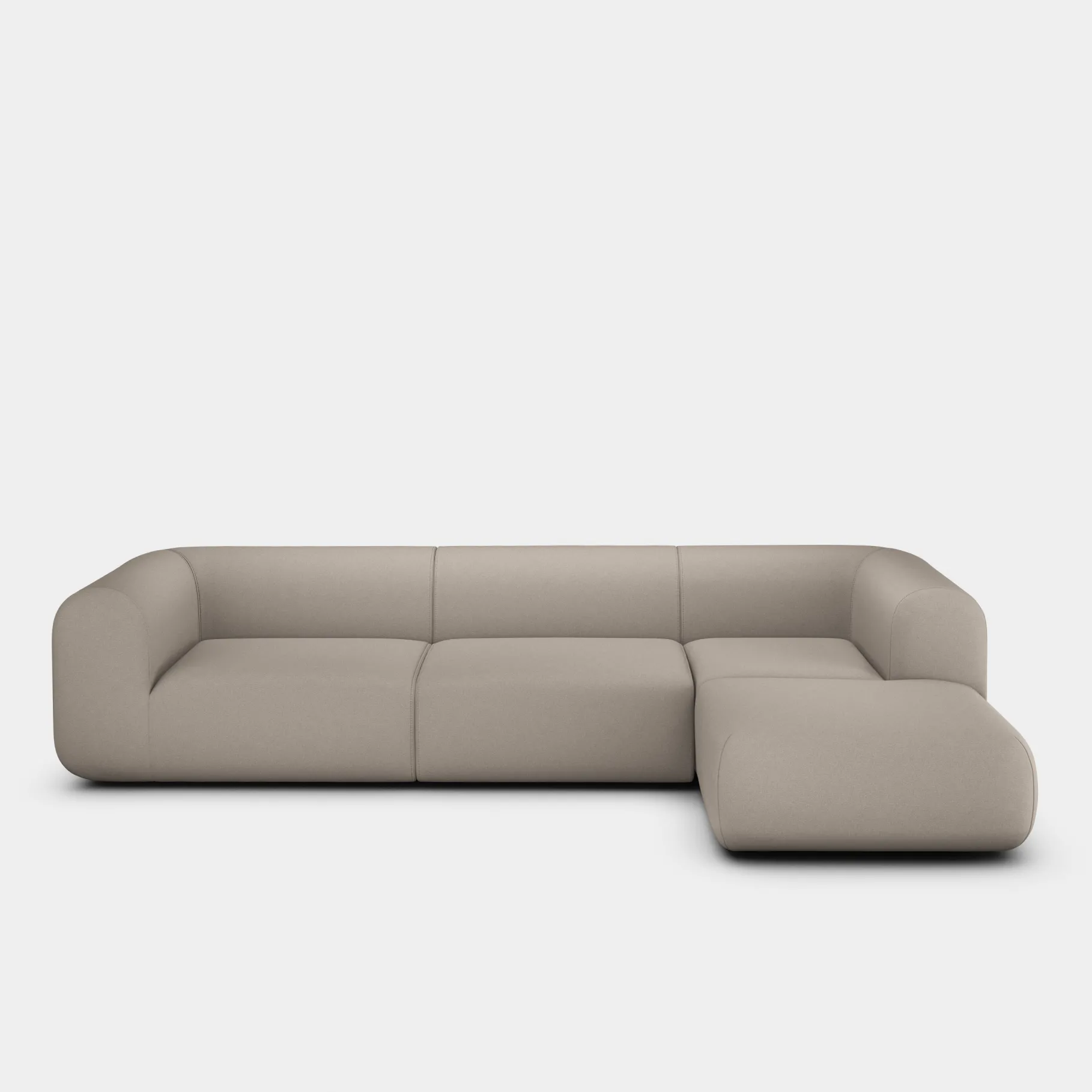 Plump Left Arm & Right Facing Chaise Longue Modular Sofa