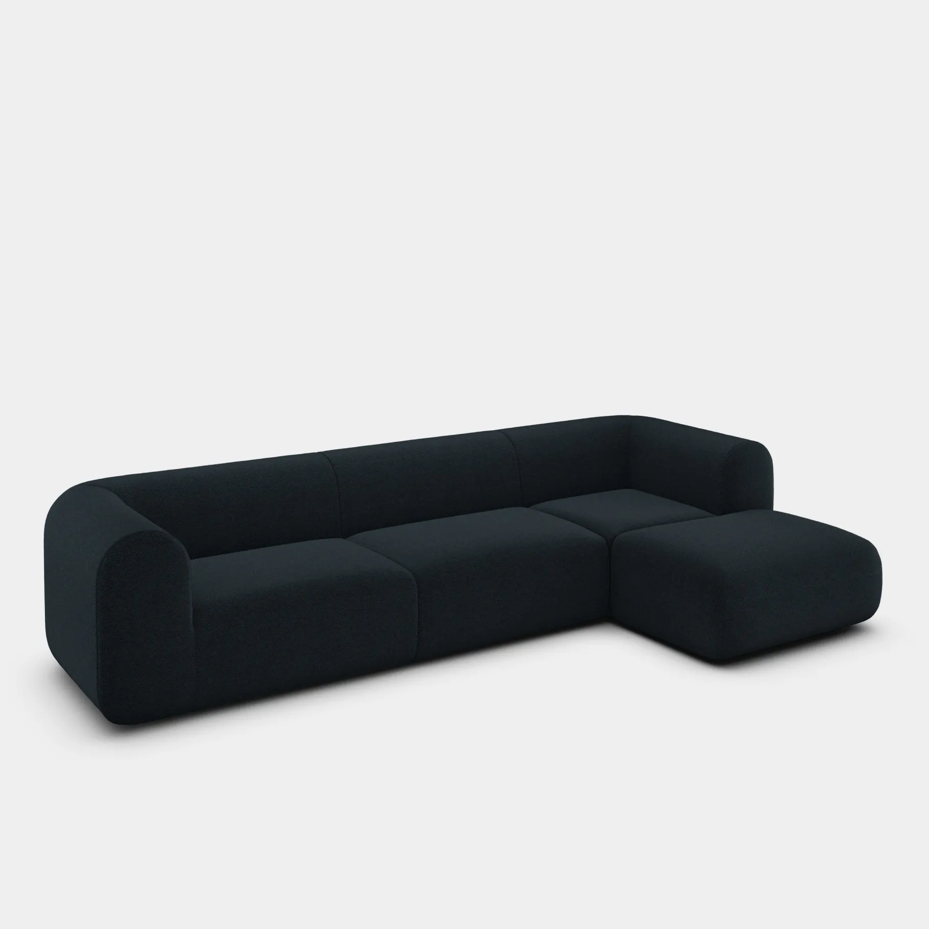Plump Left Arm & Right Facing Chaise Longue Modular Sofa