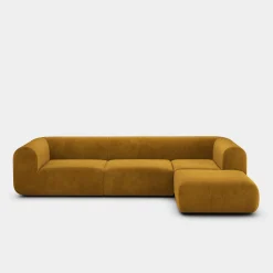 Plump Left Arm & Right Facing Chaise Longue Modular Sofa