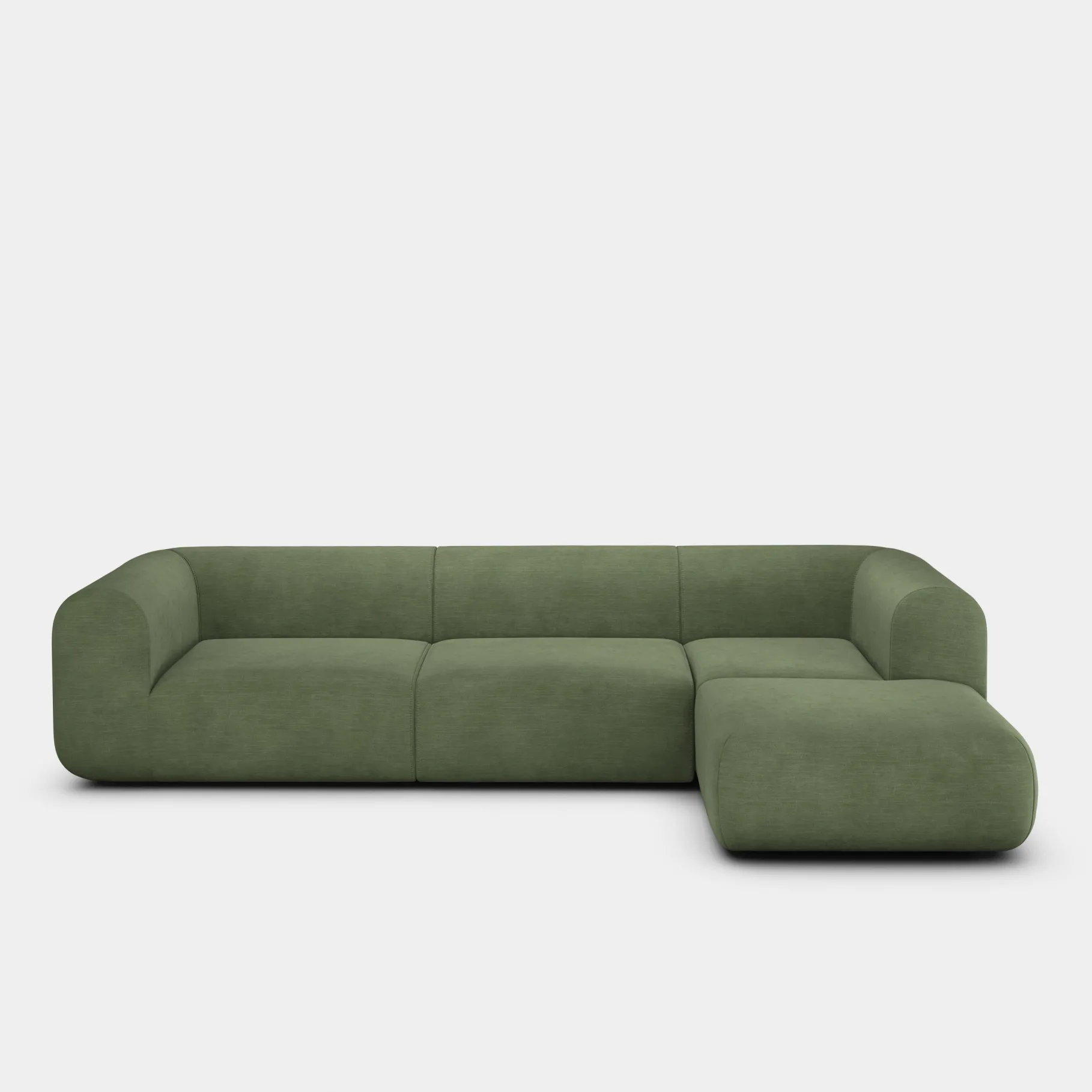 Plump Left Arm & Right Facing Chaise Longue Modular Sofa