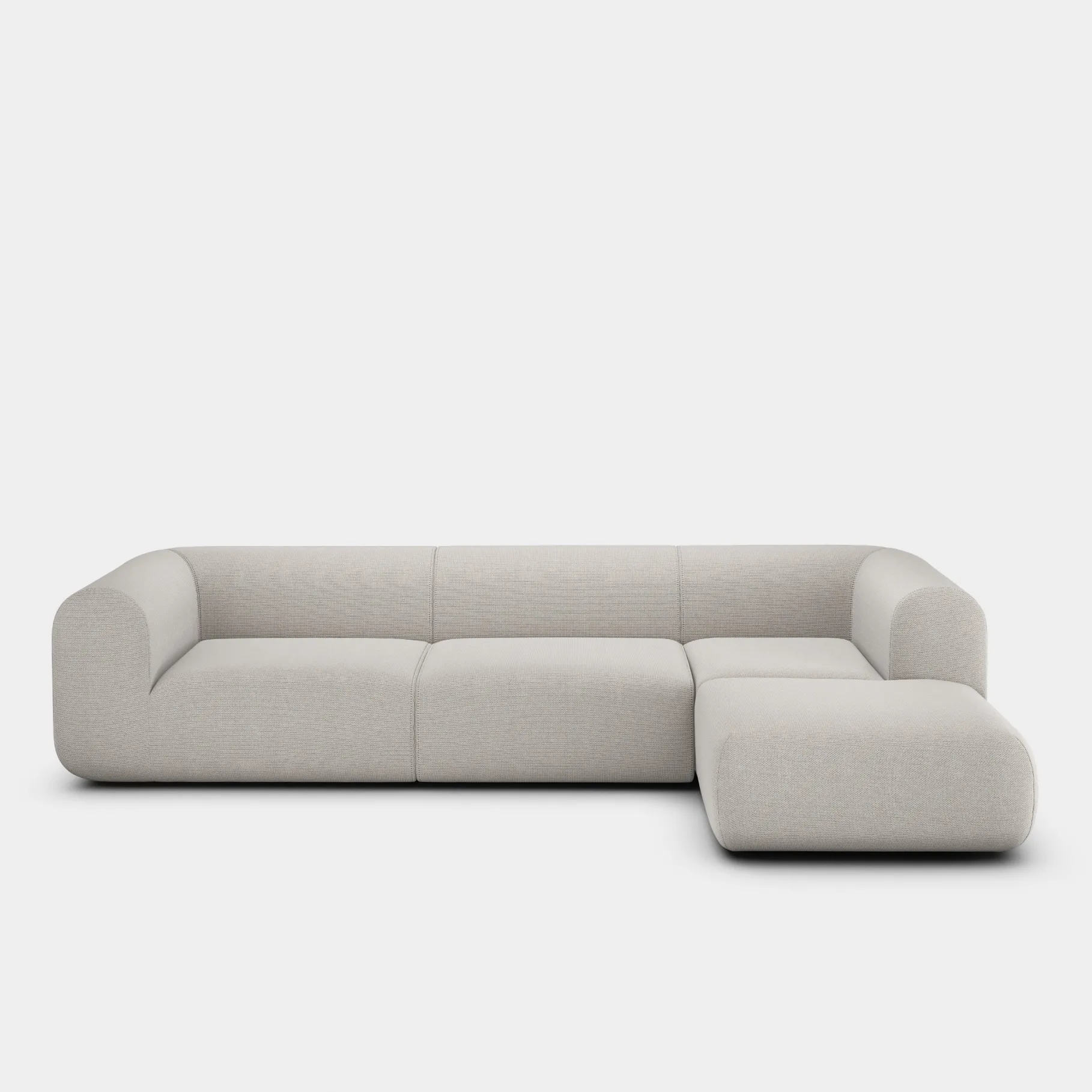 Plump Left Arm & Right Facing Chaise Longue Modular Sofa
