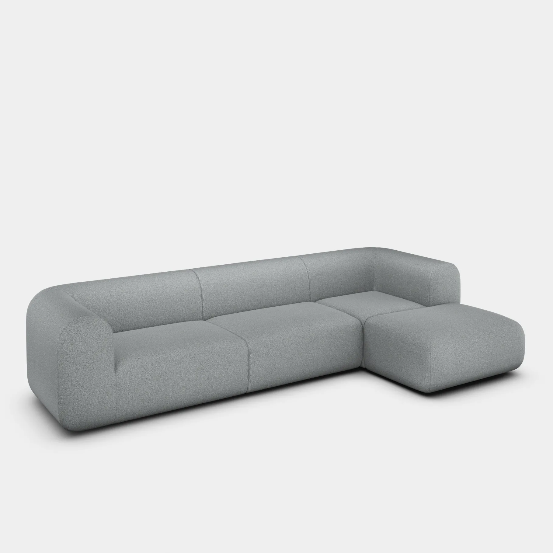 Plump Left Arm & Right Facing Chaise Longue Modular Sofa
