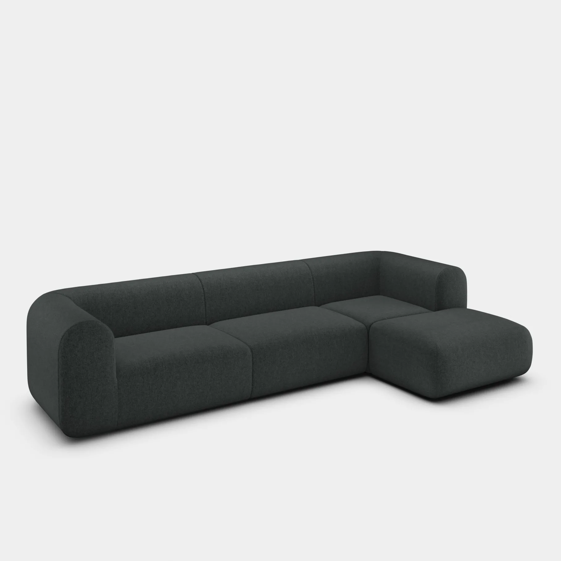 Plump Left Arm & Right Facing Chaise Longue Modular Sofa