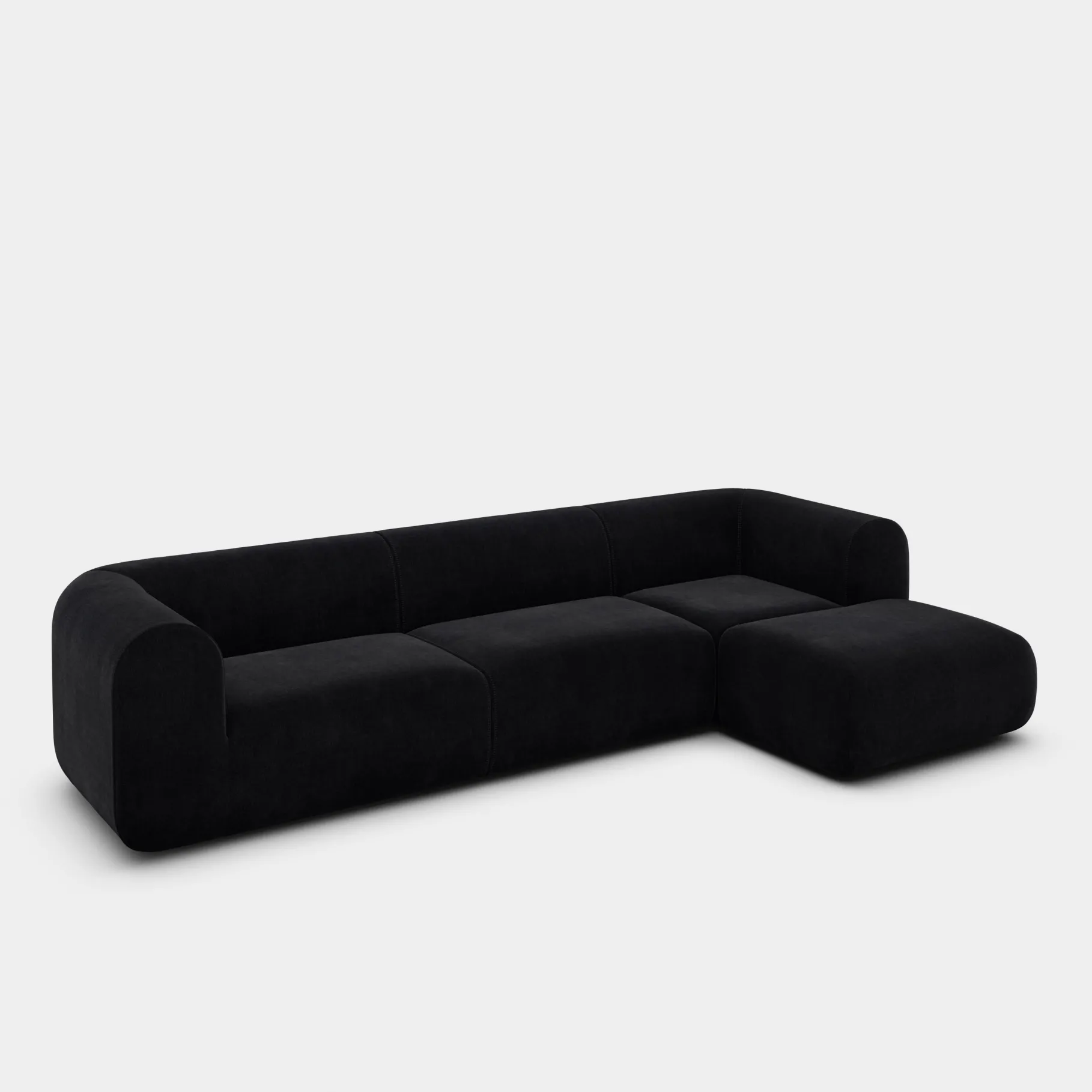 Plump Left Arm & Right Facing Chaise Longue Modular Sofa