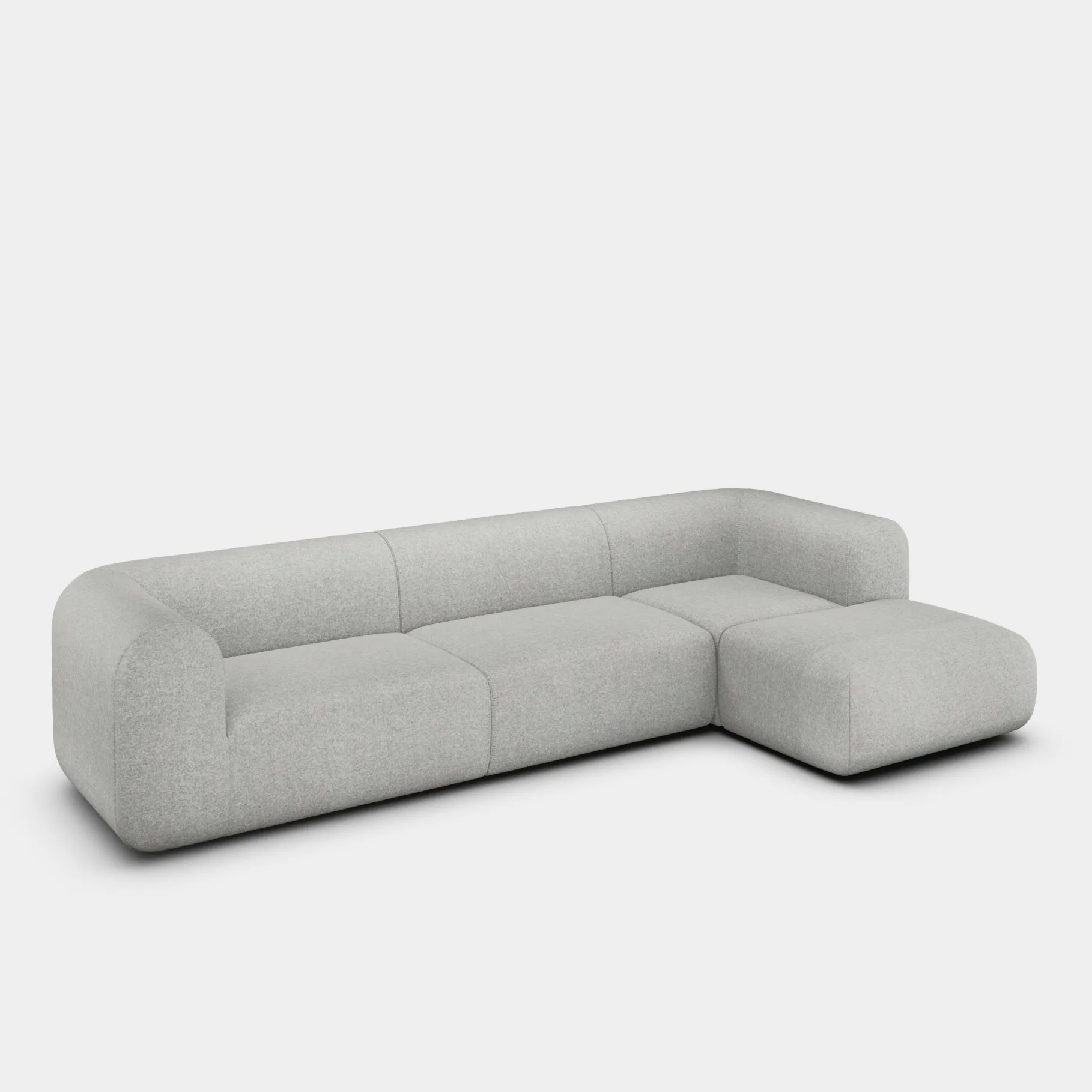 Plump Left Arm & Right Facing Chaise Longue Modular Sofa