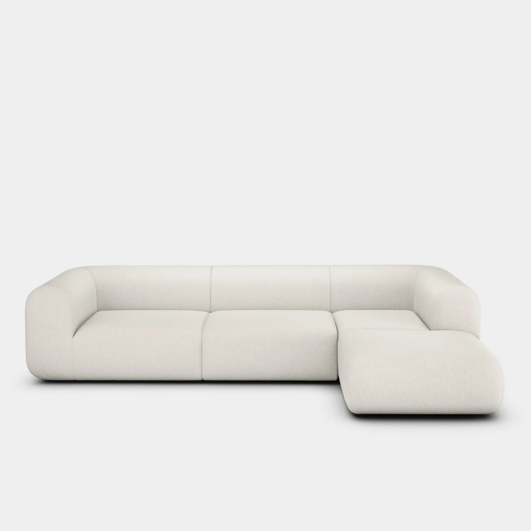Plump Left Arm & Right Facing Chaise Longue Modular Sofa