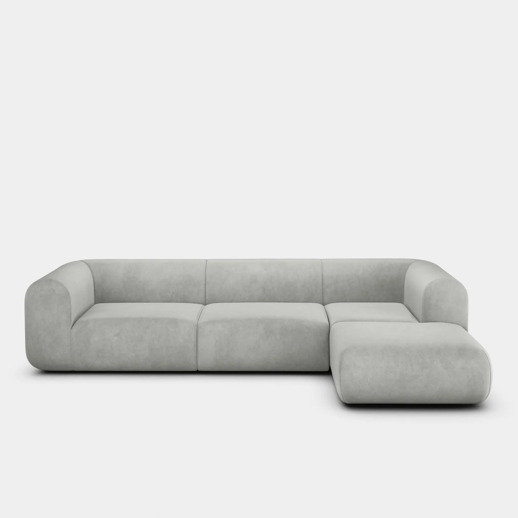 Plump Left Arm & Right Facing Chaise Longue Modular Sofa