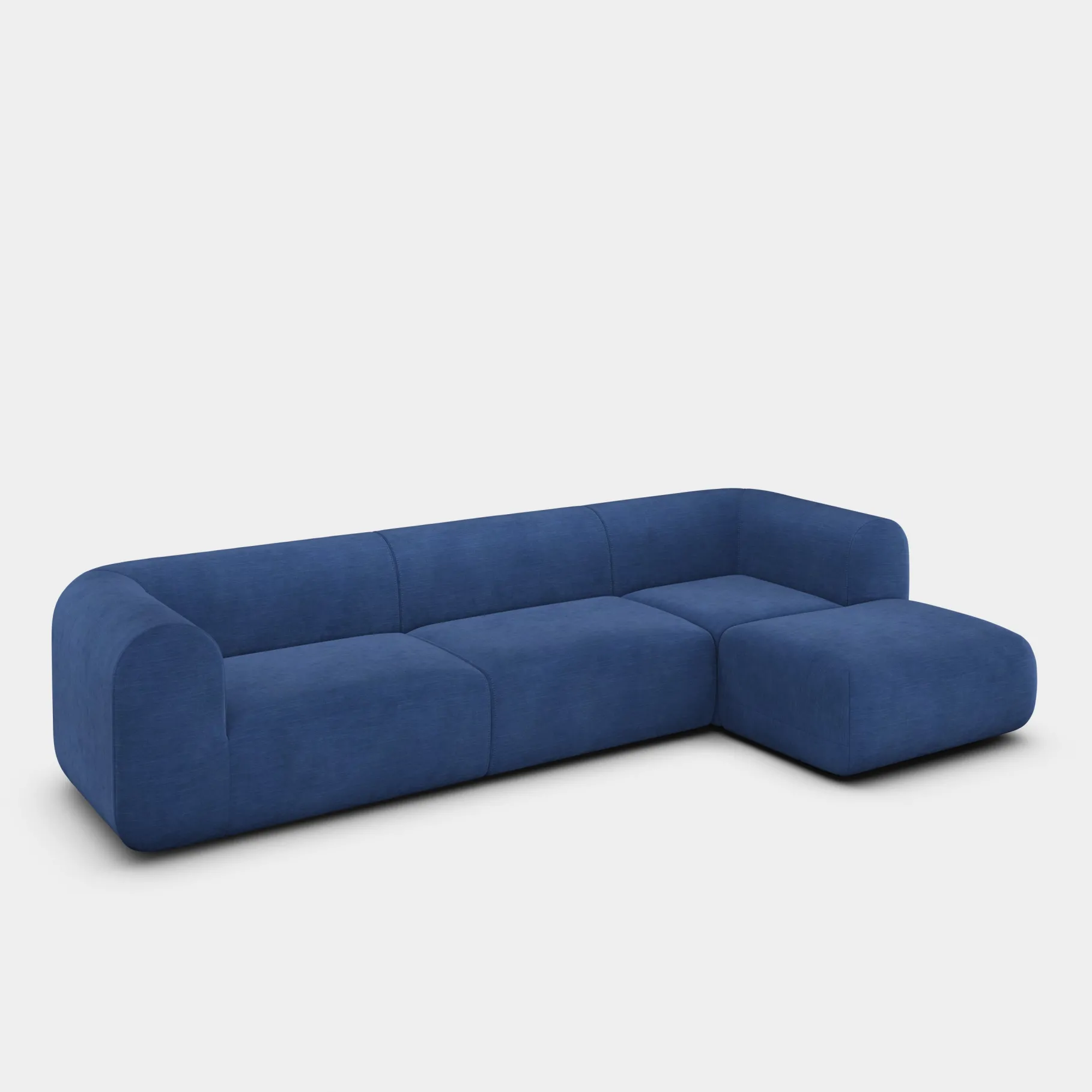 Plump Left Arm & Right Facing Chaise Longue Modular Sofa