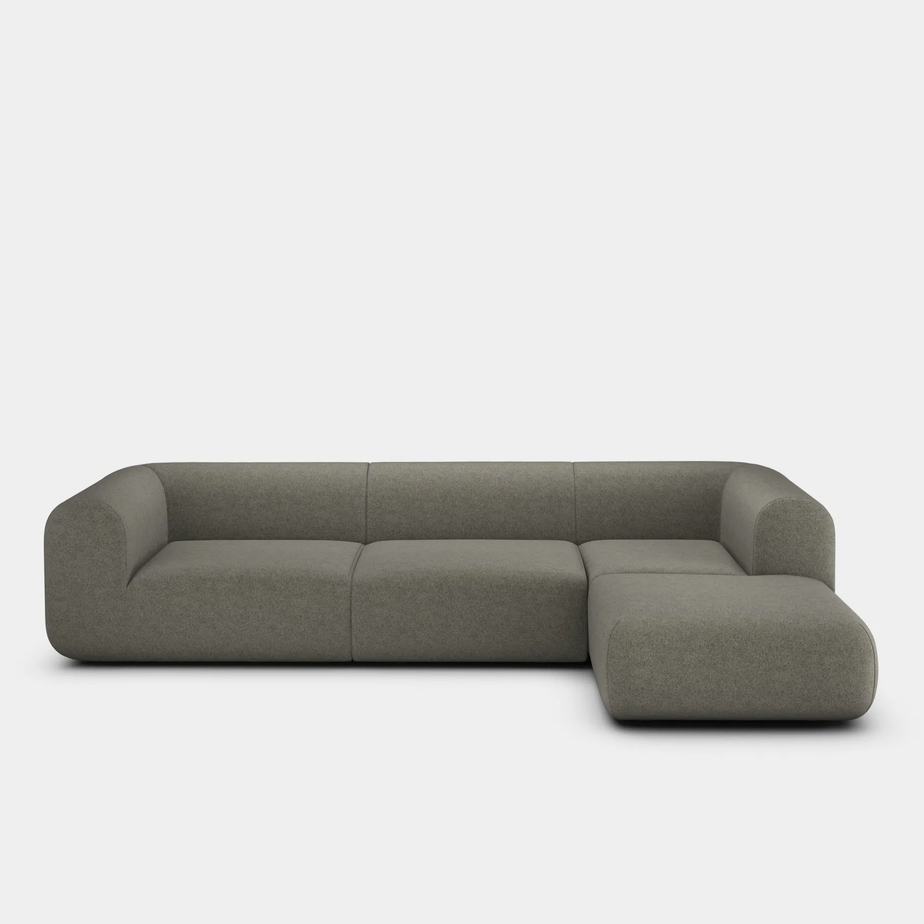 Plump Left Arm & Right Facing Chaise Longue Modular Sofa