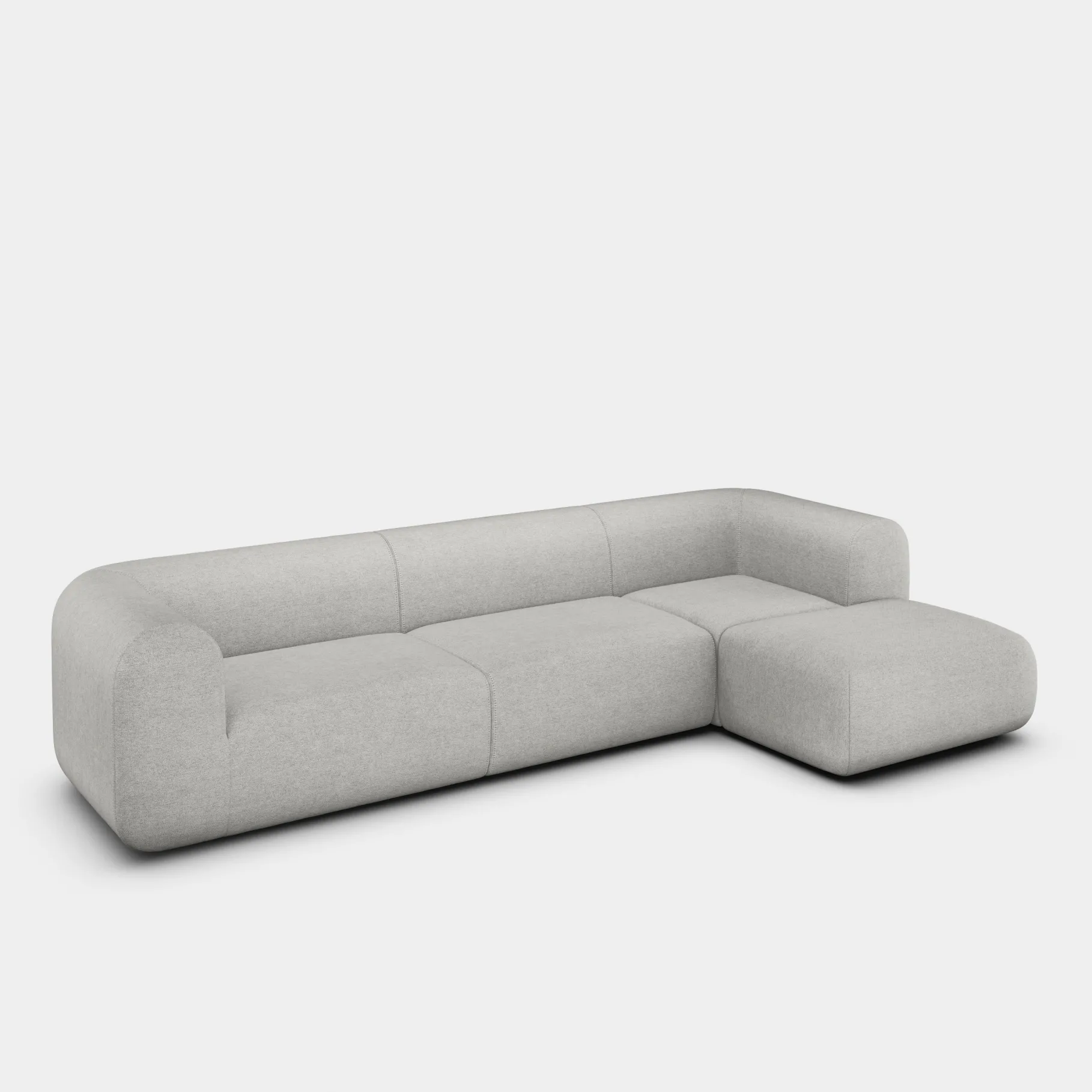 Plump Left Arm & Right Facing Chaise Longue Modular Sofa